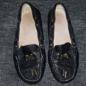 Black Leather Tory Burch loafer
